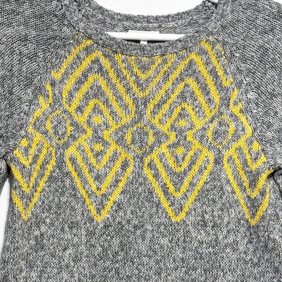 Maurices Geometric Heathered Long Tunic Sweater Women's M Casual Fall Yellow - Picture 3 of 6